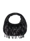 Miu Miu Mini Wander Sequin-embellishment Tote Bag In Black