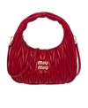 Miu Miu Mini Wander Shoulder Bag In Red