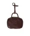 Miu Miu Miniature Bag Pendant In Black