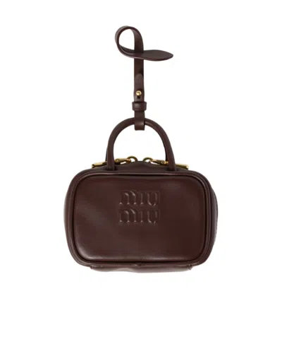 Miu Miu Miniature Bag Pendant In Multicolor