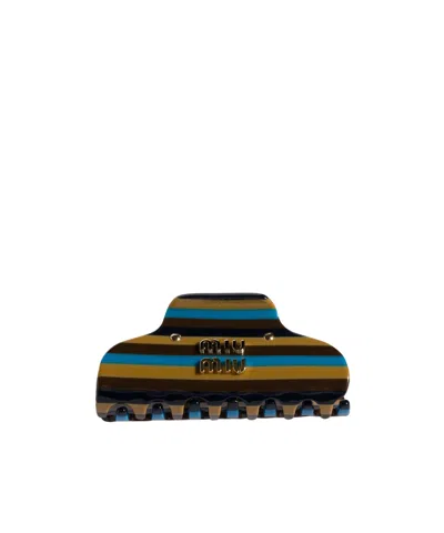 Miu Miu Minimalist Hair Clip In Multi