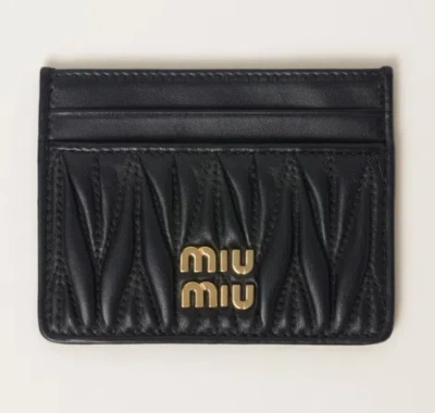 Miu Miu Minuteria Matelasse'miu In Black