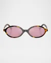Miu Miu Women's Miu Mu 04zs Vau50d Sunglasses In Blond Hav
