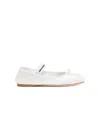 Miu Miu Miu Ballet Ballet Shoes In White