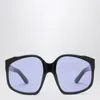 Miu Miu Miu Black Ombre Sunglasses Women In Blue