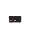 Miu Miu Miu Crystal Cloqué Nappa Leather Bag In Black