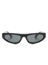 Miu Miu Miu Glimpse Cat-eye Sunglasses In Black