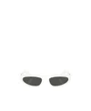 Miu Miu Cat-eye Mask Acetate Sunglasses In Black