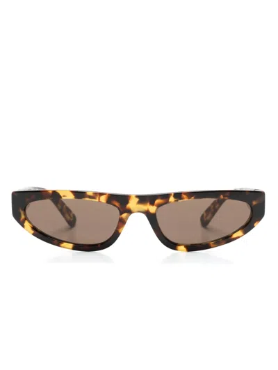 Miu Miu Miu Glimpse Cat-eye Sunglasses In Brown
