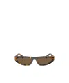 Miu Miu Tortoiseshell-effect Sunglasses In Brown