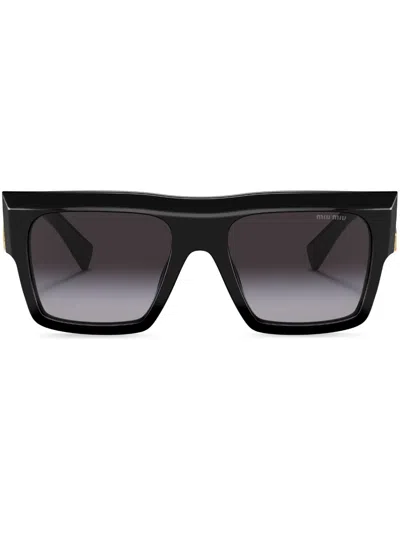 Miu Miu Eyewear Collection Sunglasses In Gradient Smoky Gray Lenses