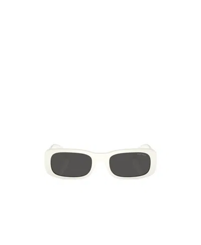 Miu Miu Eyewear Sunglasses In White Ivory