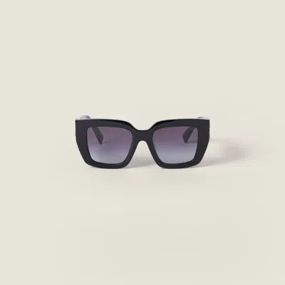 Miu Miu Miu Glimpse Sunglasses In Black
