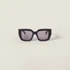 Miu Miu Miu Glimpse Sunglasses In Black