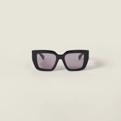 Miu Miu Miu Glimpse Sunglasses In Black