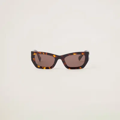 Miu Miu "miu Glimpse" Sunglasses In Brown