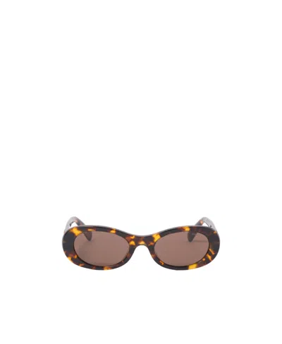 Miu Miu Miu Glimpse Sunglasses In Brown