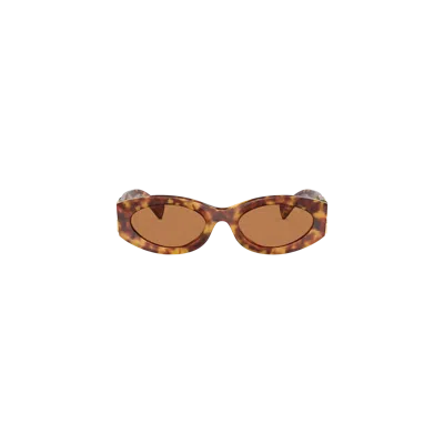 Miu Miu Eyewear Collection Sunglasses In Camel Beige Lenses