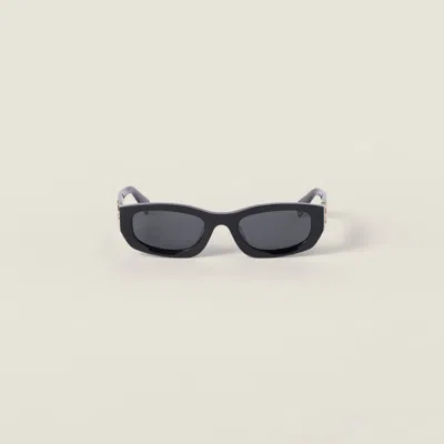 Miu Miu Miu Glimpse Sunglasses In Black