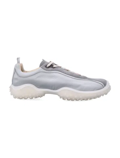 Miu Miu Miu Mini Bubble Sneaker In Technical Fabric And Suede In Gray