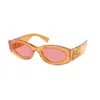 Miu Miu Logo Oval Acetate Sunglasses