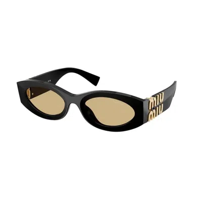 Miu Miu Woman Sunglass Mu 11ws 0mu 11ws In Black