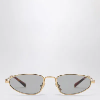 MIU MIU MIU MIU MIU MIU LOGO GOLD SUNGLASSES WOMEN