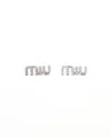 Miu Miu Logo Rhinestone Earrings