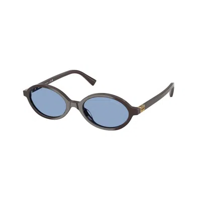 Miu Miu Miumiu 0mu 04zs Miu Regard 22c60o Marrone Moka Sunglasses In Black