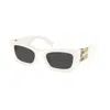 Miu Miu Womens White Mu 09ws Rectangle-frame Acetate Sunglasses In White