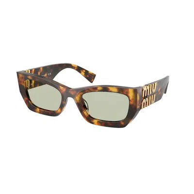 Miu Miu Woman Sunglass Mu 09ws In Brown