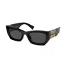 Miu Miu Rectangle Sunglasses In Black