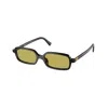 Miu Miu Logo-lettering Rectangle-frame Sunglasses
