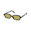 Miu Miu Olive Green Rectangular Ladies Sunglasses Mu 11zsf 16k07o 52 In Green