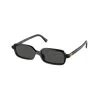 Miu Miu Rectangular-frame Acetate Sunglasses In Black