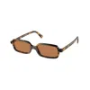 Miu Miu Tortoiseshell-effect Rectangle-frame Sunglasses In Multi