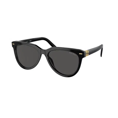 Miu Miu Nero Acetate Sunglasses In Black
