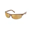 Miu Miu A02s Semi-rimless Oval Plastic Sunglasses In Green