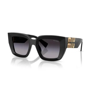 Miu Miu 51mm Square Gradient Sunglasses In Black
