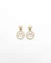 Miu Miu Rhinestone Dangling Earrings