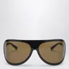 Miu Miu Runway Oversized Aviator Sunglasses In Brown