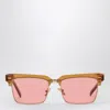 Miu Miu Runway Square Sunglasses In Pink