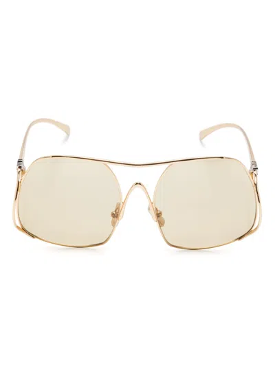 Miu Miu Miu Ombre Sunglasses In Gold