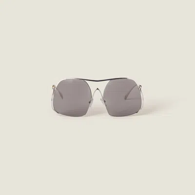 Miu Miu Miu Ombre Sunglasses In Gray