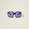 Miu Miu Oversized-frame Sunglasses In Purple