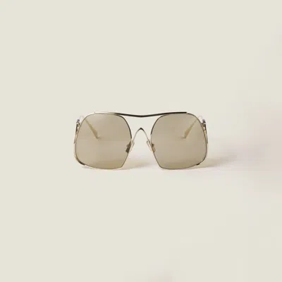 Miu Miu Miu Ombre Sunglasses In Camomile Lenses