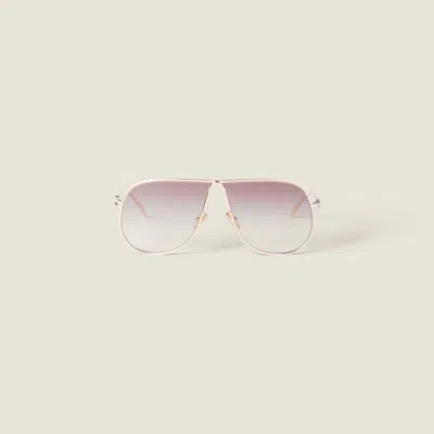 Miu Miu Miu Ombre Sunglasses In Gold
