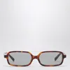 Miu Miu Rectangular-frame Tortoiseshell Acetate Sunglasses In Gray