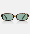 Miu Miu Miu Regard Rectangular Sunglasses In Brown