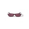 Miu Miu 0mu B10su Rectangular Acetate Sunglasses In Purple
